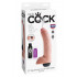 KING COCK 9 Fallo Ultra Realistico Eiaculante 23 x 5,2 cm. Flacone di Sperma incluso - 0