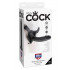 KING COCK Fallo Indossabile + Imbracatura Strapon Realistico Nero 23,5 X 5 cm. - 0