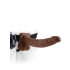 Fallo Indossabile Strapon Cavo con Testicoli per Uomo Vibrante 24 x 4,6 cm. - 1
