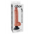 KING COCK - Vibratore Ultra Realistico 26 x 5,3 cm - Alta Qualita MADE in USA Color Carne - 4
