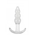 Cuneo Anale da Passeggio Jelly Runcher a Tre Stadi 11 x 2,5 cm. Trasparente - 0