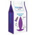 Cuneo Anale da Passeggio in Puro Silicone Viola 10 X 3,5 cm. - 1