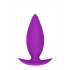 Cuneo Anale da Passeggio in Puro Silicone Viola 10 X 3,5 cm. - 0