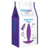 Cuneo Anale da Passeggio in Puro Silicone Viola 10 x 2,5 cm. - 1