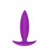 Cuneo Anale da Passeggio in Puro Silicone Viola 10 x 2,5 cm. - 0
