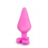 Cuneo Anale in Puro Silicone a Forma di Cuore 9 X 3,5 cm. - 0