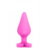 Cuneo Anale in Puro Silicone a Forma di Cuore 9 X 3,5 cm. - 1