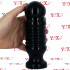 Dum Dum - Cuneo Anale con Rilievi 19 x 6 cm. Nero - 0