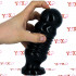 Dum Dum - Cuneo Anale con Rilievi 19 x 6 cm. Nero - 1