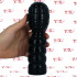 Mills Bomb - Cuneo Anale a Forma di Granata con Rilievi 21,5 x 6,2 cm. Nero - 0