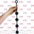 Catena Anale di 42 cm. in Puro Silicone con 4 Sfere da 4 cm. Nero - 1