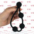 Catena Anale di 32 cm. in Puro Silicone con 4 Sfere da 3 cm. Nero - 0