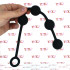 Catena Anale di 32 cm. in Puro Silicone con 4 Sfere da 3 cm. Nero - 2