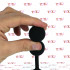 Catena Anale di 32 cm. in Puro Silicone con 4 Sfere da 3 cm. Nero - 4