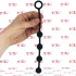 Catena Anale di 24 cm. in Puro Silicone con 4 Sfere da 2 cm. Nero - 0