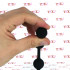 Catena Anale di 24 cm. in Puro Silicone con 4 Sfere da 2 cm. Nero - 4