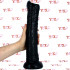 Gode Trunk - Dildo Anale Gigante Proboscide di Elefante 38,5 x 7,5 cm. Nero - 0