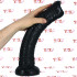 Gode Trunk - Dildo Anale Gigante Proboscide di Elefante 38,5 x 7,5 cm. Nero - 2