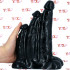 Mission Triplicate - Dildo Triplo Gigante per Tripla Penetrazione 26 x 14 cm. Nero - 0