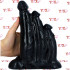 Mission Triplicate - Dildo Triplo Gigante per Tripla Penetrazione 26 x 14 cm. Nero - 2