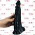 Mission Triplicate - Dildo Triplo Gigante per Tripla Penetrazione 26 x 14 cm. Nero - 3