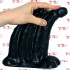 Mission Triplicate - Dildo Triplo Gigante per Tripla Penetrazione 26 x 14 cm. Nero - 4