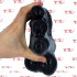 Mission Triplicate - Dildo Triplo Gigante per Tripla Penetrazione 26 x 14 cm. Nero - 5