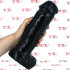 Super Aaron - Fallo Realistico Gigante 28 x 7,4 cm. Nero - 0
