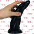 Unicorn Twist - Dildo Anale Corno di Unicorno 22 x 6 cm. Nero - 1