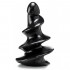 Vis 09 - Dildo Anale Gigante a Vite Progressiva 29 x 16 cm. Nero - 0