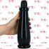 Milan - Dildo Anale Gigante 27 x 7,6 cm. Nero - 0