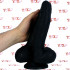 Side Side - Fallo Doppio Realistico Gigante 25 x 9,5 cm. Nero - 3