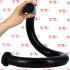 Ringhall Spitting - Gut Snake Dildo Flessibile 90 x 4,5 cm. Nero - 1