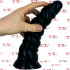 Unicorn Ozzy - Dildo Anale Corno di Unicorno 24 x 6,5 cm. Nero - 1