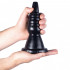 Grappler - Cuneo Anale con Rilievi 20 x 7 cm. Nero - 0