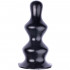 Dopply Lv 3 - Cuneo Anale Gigante Progressivo 24 x 10 cm. Nero - 0