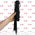 Frusta in Pelle 22 Code con Manico in Legno 58 cm. Nero - 2