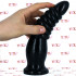 Bud - Dildo Anale con Rilievi 23 x 5,8 cm. Nero - 1