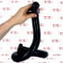 Cobra Spitting - Gut Snake Dildo Flessibile 90 x 3,8 cm. Nero - 0