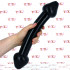 Miguel - Dildo Anale Gigante Doppio 37 x 7,6 cm. Nero - 0