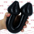 Miguel - Dildo Anale Gigante Doppio 37 x 7,6 cm. Nero - 1