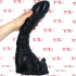 Meow - Fallo Gigante a Forma di Coda di Gatto 42 x 10 cm. Nero - 0
