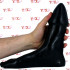 Footx - Dildo Gigante e Piede per Fisting 2 in 1 25,5 x 7,8 cm. Nero - 0