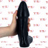 Footx - Dildo Gigante e Piede per Fisting 2 in 1 25,5 x 7,8 cm. Nero - 3