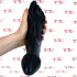 Footx - Dildo Gigante e Piede per Fisting 2 in 1 25,5 x 7,8 cm. Nero - 4