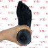 Footx - Dildo Gigante e Piede per Fisting 2 in 1 25,5 x 7,8 cm. Nero - 5