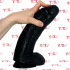Super Marvin - Fallo Realistico Gigante 30 x 7,6 cm. Nero - 1