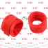 Kit BDSM Starter Pack 4 Pezzi con Manette, Maschera, Piumino e Dadi Rosso - 1