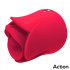 Rosa Stimola Clitoride Meryl, con lingua e 2 motori Ricaricabile USB - 3