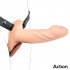 Fallo Cavo Strap-On Silicone Carne 16,9 x 5,3 cm. - 1